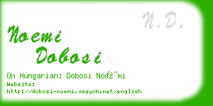 noemi dobosi business card
